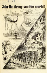 Propaganda. Tritt der Armee bei - sieh die Welt! 1940